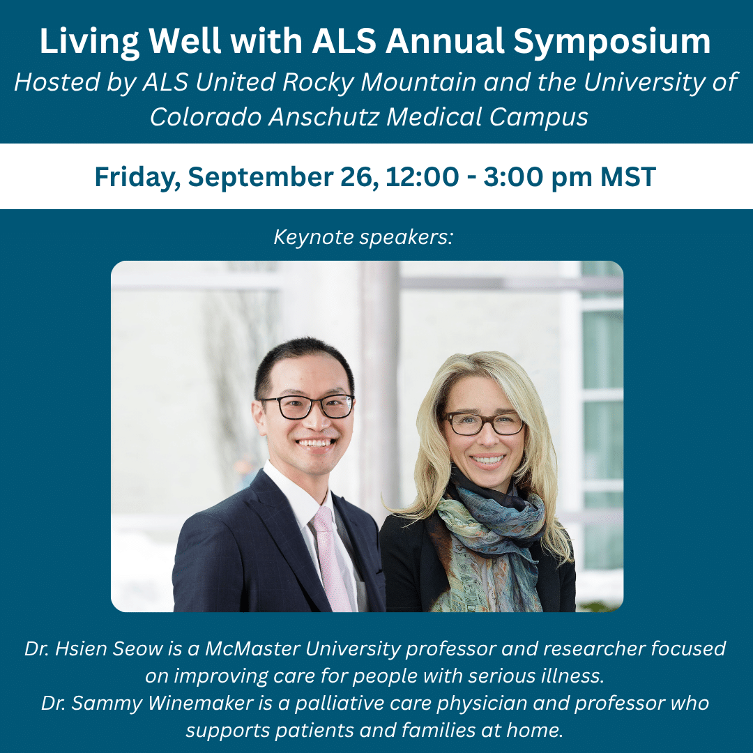 Living Well With ALS Annual Symposium Hosted By ALS United Rocky Mountain And The University Of Colorado Anschutz Medical Campus